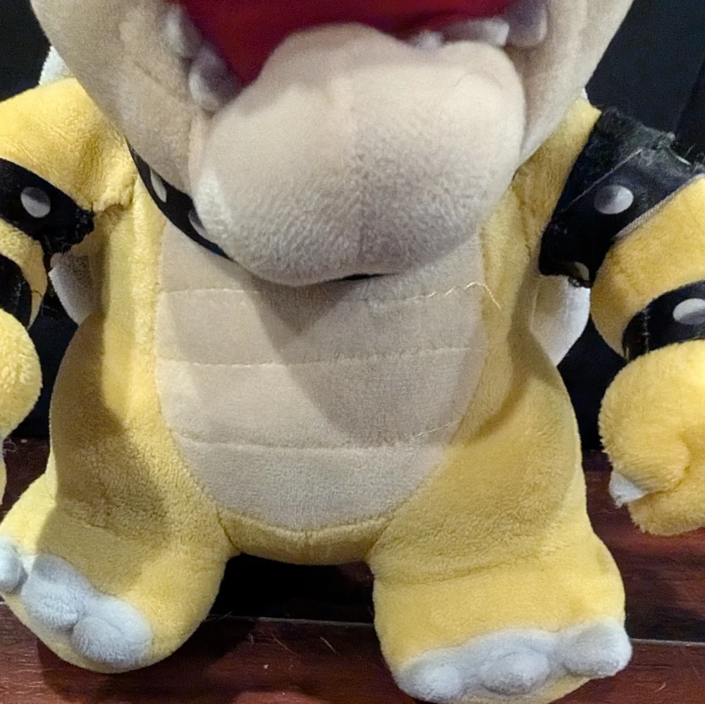 Super Mario 10” Bowser Plush Toy Nintendo San-Ei Little Buddy Used PICS